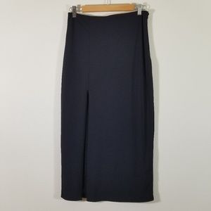 Elizabeth and James black skirt with slit